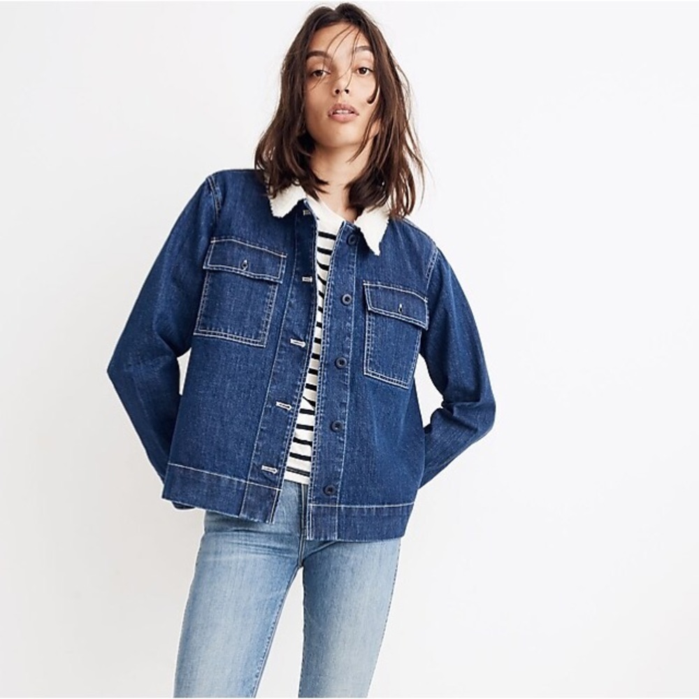 MADEWELL Barn Jacket Contrast Collar
